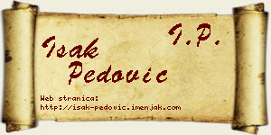 Isak Pedović vizit kartica